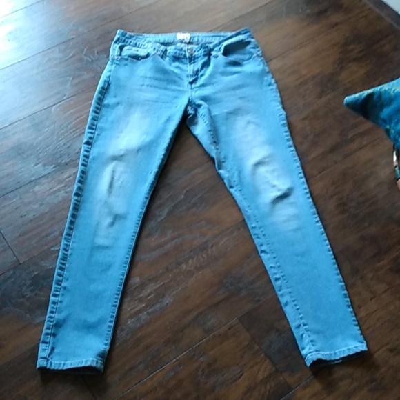 Skinny Stretch  Blue Jeans 13 Juniors 10/12 Women - Picture 3 of 9